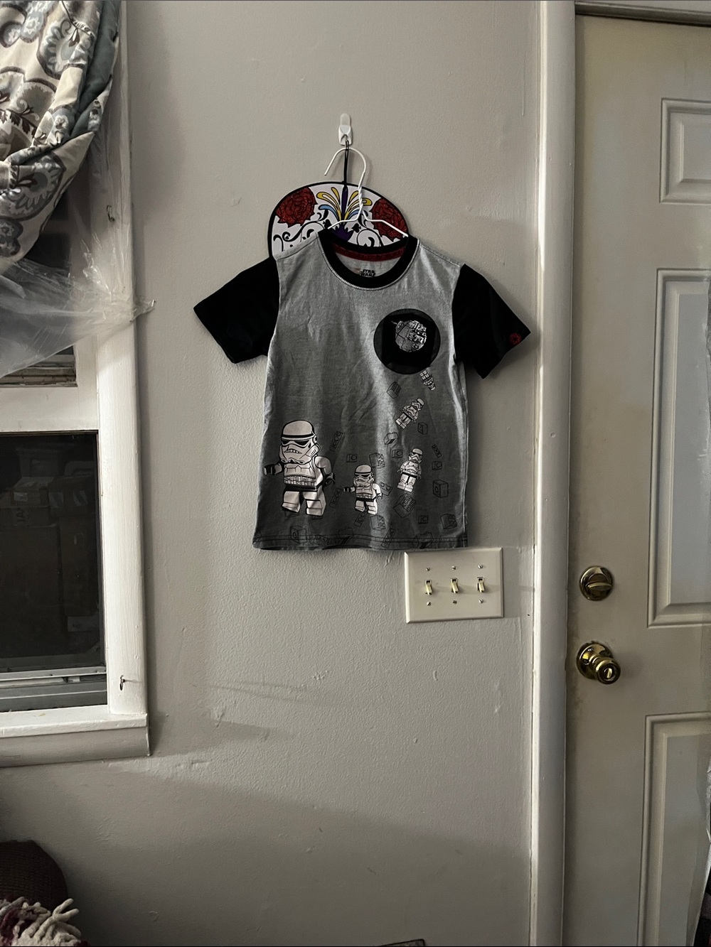 Star Wars Gray and Black Stormtrooper Graphic Tee